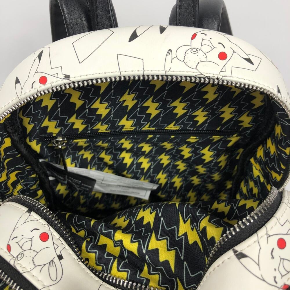 Loungfly Pokemon Pikachu Mini Backpack White 2019 Retired EUC - Picture 5 of 11